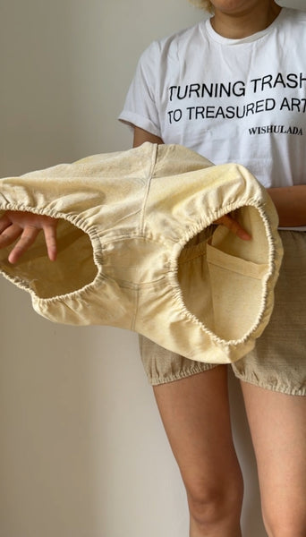 RTBU Sustainable wear Iyengar Yoga/Pole Dance Gymnastics Free Exercise Natural Banana Fiber Bloomers Shorts