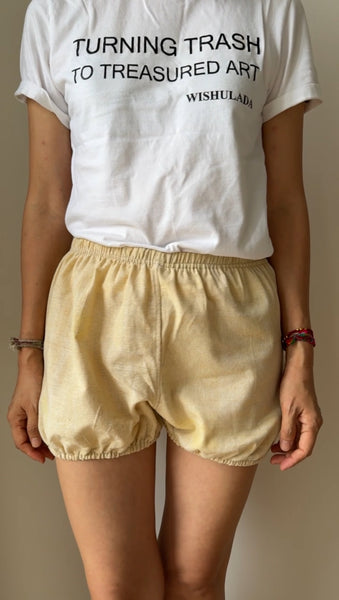 RTBU Sustainable wear Iyengar Yoga/Pole Dance Gymnastics Free Exercise Natural Banana Fiber Bloomers Shorts