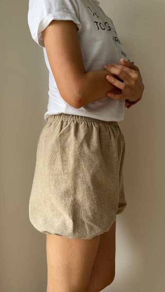 RTBU Sustainable wear Iyengar Yoga/Pole Dance Gymnastics Free Exercise Natural Hemp Fiber Bloomers Shorts  (medium-weight)