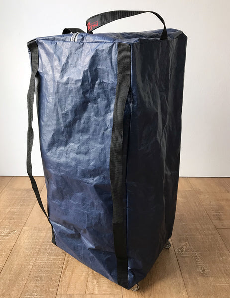 EPA! Caster Wheels Foldable Soft Compact Minimalist Travel Rolling Luggage Backpack Skate