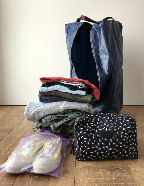 EPA! Caster Wheels Foldable Soft Compact Minimalist Travel Rolling Luggage Backpack Skate