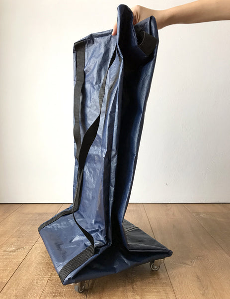 EPA! Caster Wheels Foldable Soft Compact Minimalist Travel Rolling Luggage Backpack Skate