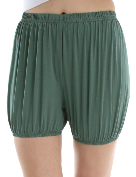 RTBU Iyengar Aerial Yoga Dance Ballet Practice Pilates Cotton Bloomer Shorts lake green