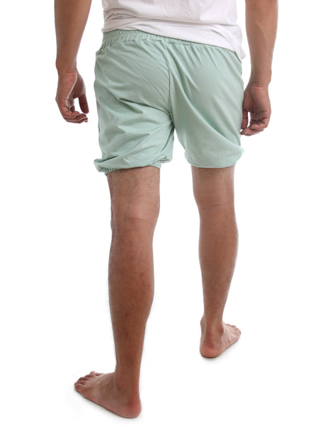 RTBU Men Iyengar Yoga Dance Ballet Pilates Cotton Bloomer Shorts Patel Green