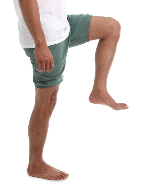 RTBU Iyengar Yoga Pole Dance Gym Exercise Cotton Bloomer Shorts Lake Green
