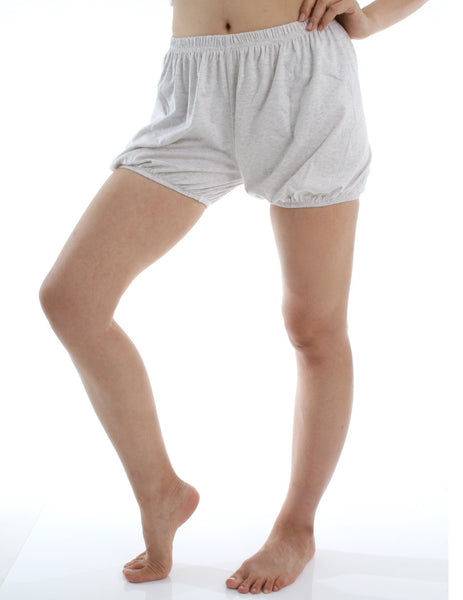 RTBU Iyengar Yoga/Pole Dance Gymnastics Free Exercise Cotton Bloomer Shorts Light Heather Gray