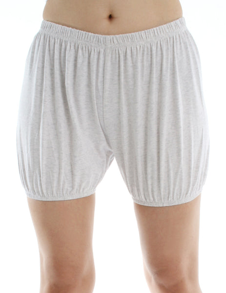 RTBU Iyengar Yoga/Pole Dance Gymnastics Free Exercise Cotton Bloomer Shorts Light Heather Gray