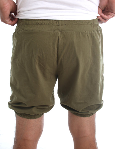 RTBU Male Men Iyengar Yoga Dance Ballet Pilates Cotton Bloomer Army Green