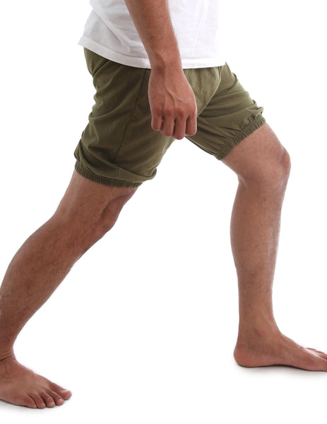 RTBU Male Men Iyengar Yoga Dance Ballet Pilates Cotton Bloomer Army Green