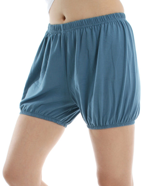 RTBU Iyengar Yoga Dance Ballet Practice Pilates Cotton Bloomer Shorts Ocean