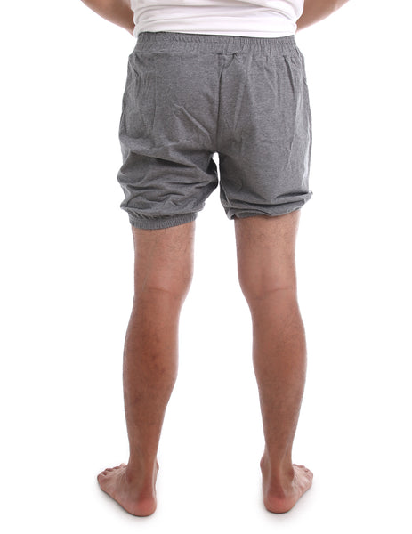 RTBU Mens Iyengar Yoga Pole Dance Pilates Cotton Bloomer Shorts Heather Gray
