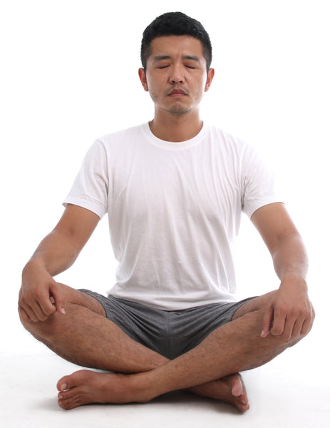 RTBU Mens Iyengar Yoga Pole Dance Pilates Cotton Bloomer Shorts Heather Gray