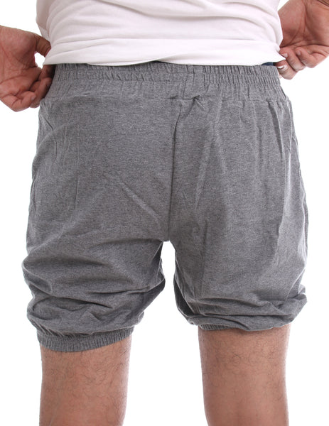 RTBU Mens Iyengar Yoga Pole Dance Pilates Cotton Bloomer Shorts Heather Gray