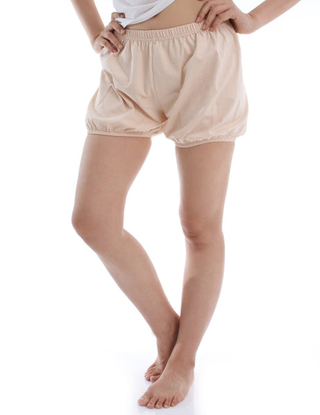 RTBU India Iyengar Yoga Dance Ballet Practice Pilates Cotton Bloomer Shorts Nude