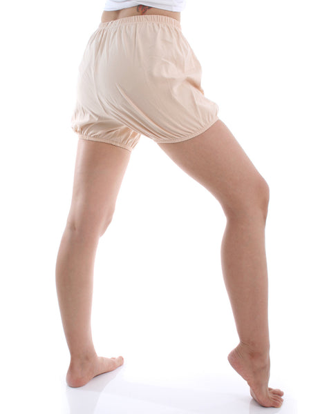 RTBU India Iyengar Yoga Dance Ballet Practice Pilates Cotton Bloomer Shorts Nude