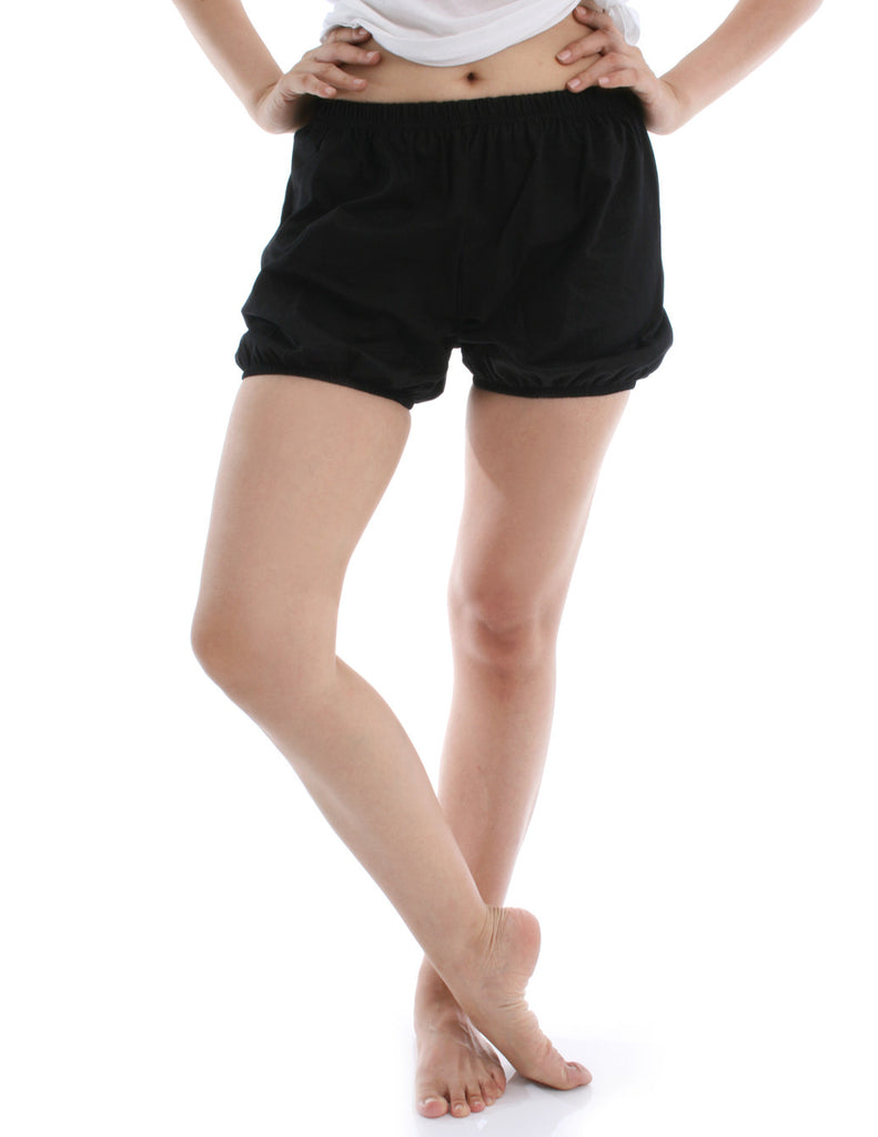 RTBU Iyengar Yoga Dance Ballet Pilates Cotton Bloomer Easy Comfort Shorts Black