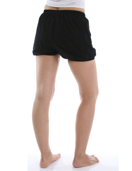 RTBU Iyengar Yoga Dance Ballet Pilates Cotton Bloomer Easy Comfort Shorts Black
