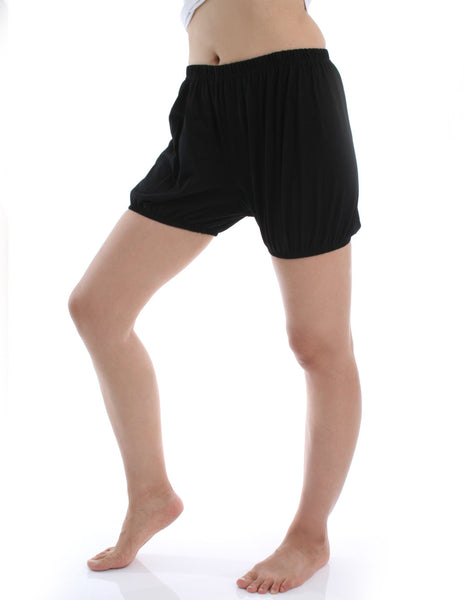 RTBU Iyengar Yoga Dance Ballet Pilates Cotton Bloomer Easy Comfort Shorts Black