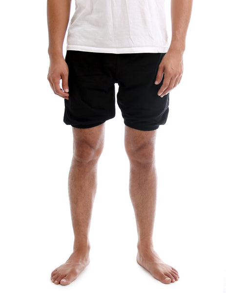 RTBU Men Iyengar Yoga Ballet Dance Practice Pilates Cotton Bloomer Shorts Black