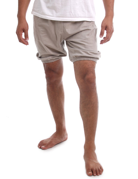 RTBU Men Iyengar Yoga Dance Ballet Pilates Cotton Bloomer Shorts Cement Gray