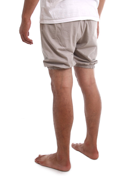 RTBU Men Iyengar Yoga Dance Ballet Pilates Cotton Bloomer Shorts Cement Gray