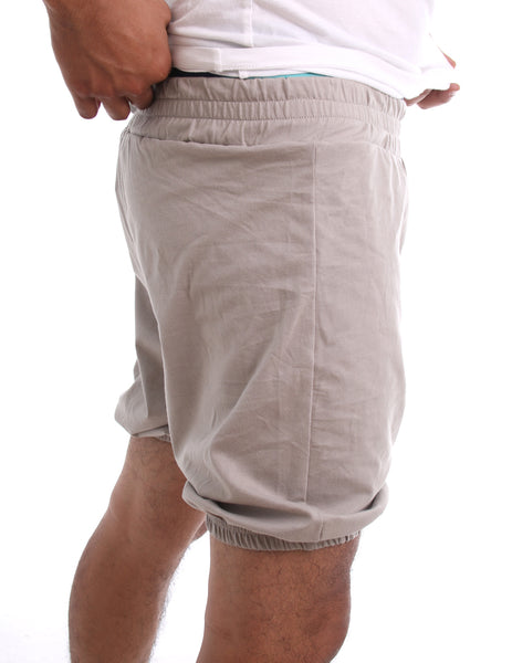 RTBU Men Iyengar Yoga Dance Ballet Pilates Cotton Bloomer Shorts Cement Gray