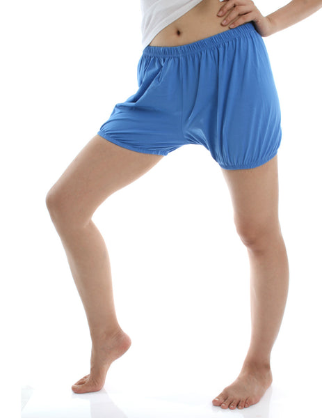 RTBU Iyengar Yoga Dance Practice Pilates Bloomer Exercise Shorts Crayon Blue