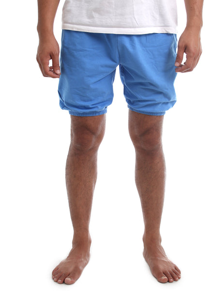 RTBU Men Iyengar Yoga Dance Ballet Pilates Cotton Bloomer Shorts Crayon Blue