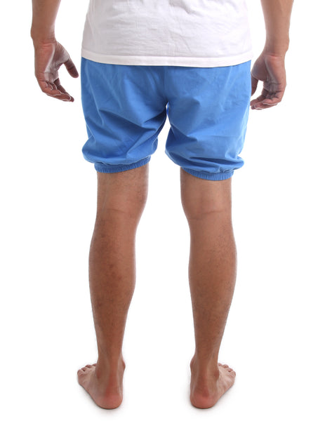 RTBU Men Iyengar Yoga Dance Ballet Pilates Cotton Bloomer Shorts Crayon Blue