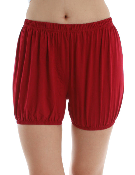 RTBU India Iyengar Yoga/Pole Dance Pilates 100% Cotton Bloomer Bubble Shorts Red