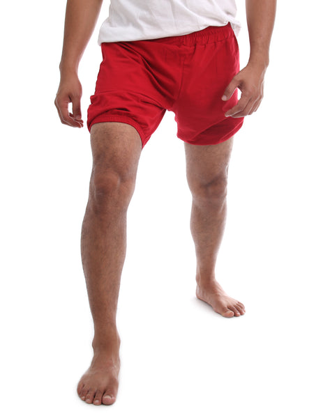 RTBU Iyengar Yoga/Pole Dance Gym Split Flip Exercise Cotton Bloomer Shorts Red