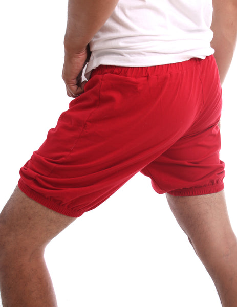 RTBU Iyengar Yoga/Pole Dance Gym Split Flip Exercise Cotton Bloomer Shorts Red