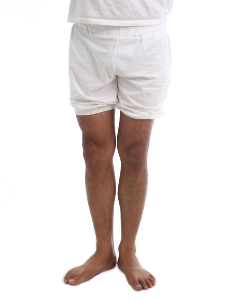 RTBU Mens Iyengar Yoga Dance Ballet Pilates Cotton Bloomer Shorts Natural White